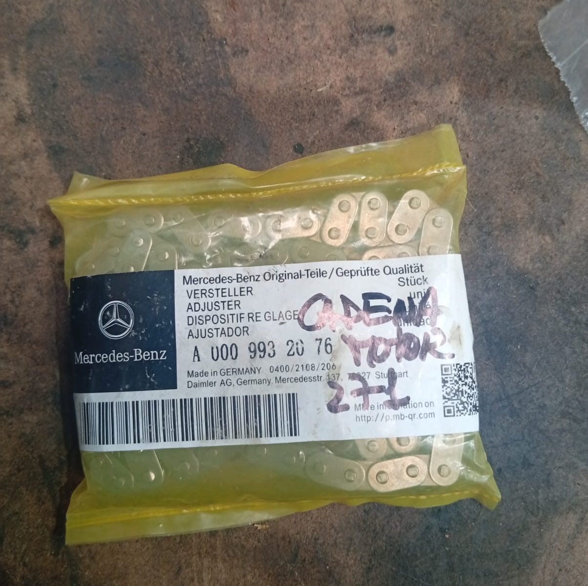 Protegido: CADENA DISTRIBUCION MOTOR MERCEDES 271